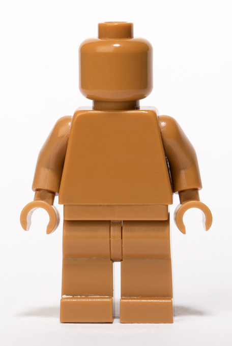 Medium Dark Flesh Lego Monochrome minifigure